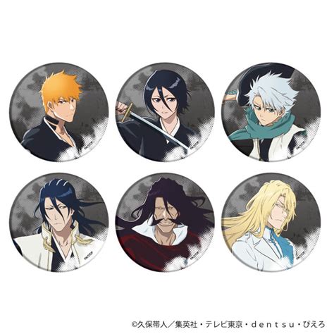 缶バッジ「bleach 千年血戦篇」15戦闘ver コンプリートbox全6種描き下ろし｜アニメ・キャラクターコラボグッズのecなら