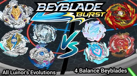 All Luinor S Evolutions Vs Balance Beyblades Beyblade Burst Rivals