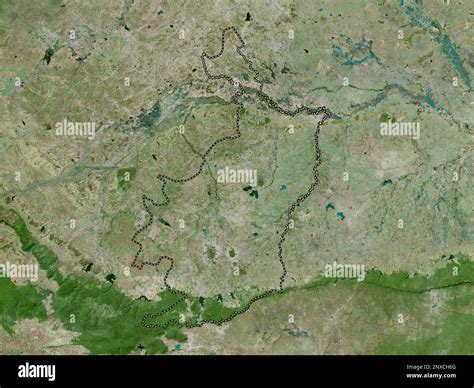 Buri Ram Province Of Thailand High Resolution Satellite Map Stock