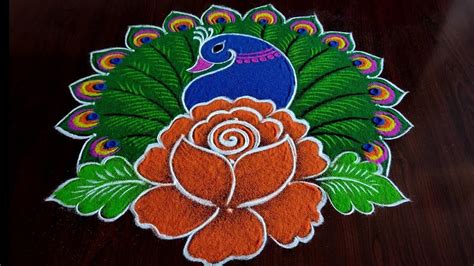 Latest Rangoli Designs With Dots For New Year 2022