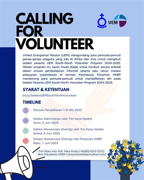 Seleksi Uem South North Volunteer 2024 2025 Website Resmi Huria