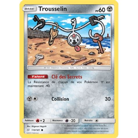 Trousselin 110 181 SL9 Carte Pokémon commune neuve VF