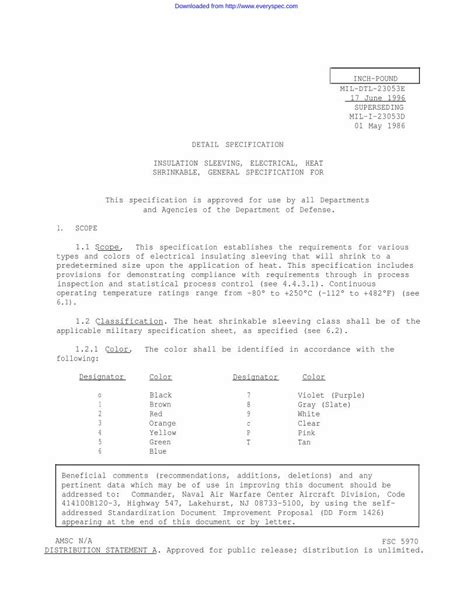 PDF MIL DTL 23053E DETAIL SPECIFICATION DOKUMEN TIPS