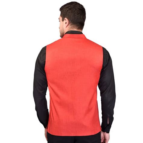 jackets cotton men red jacketred mandarin collar jacket  men  rs