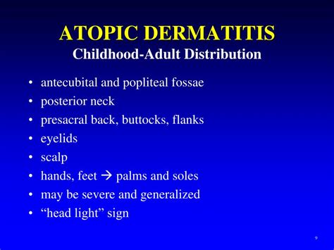 Childhood Eczema Distribution