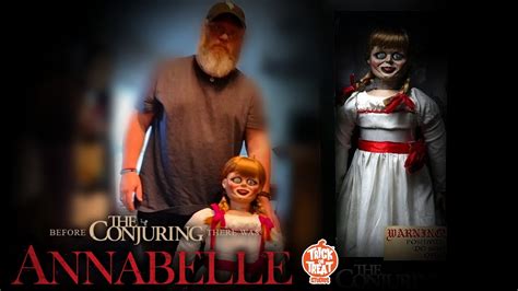 My Dad Unboxing Annabelle My Dads Horror Collection Youtube