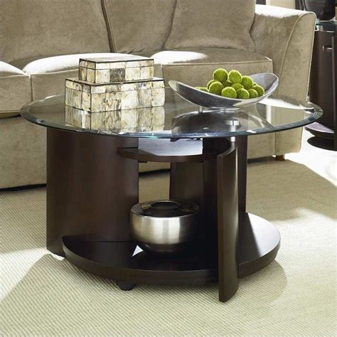 Hammary Apex Round Cocktail Table In Dark Cherry 105 911