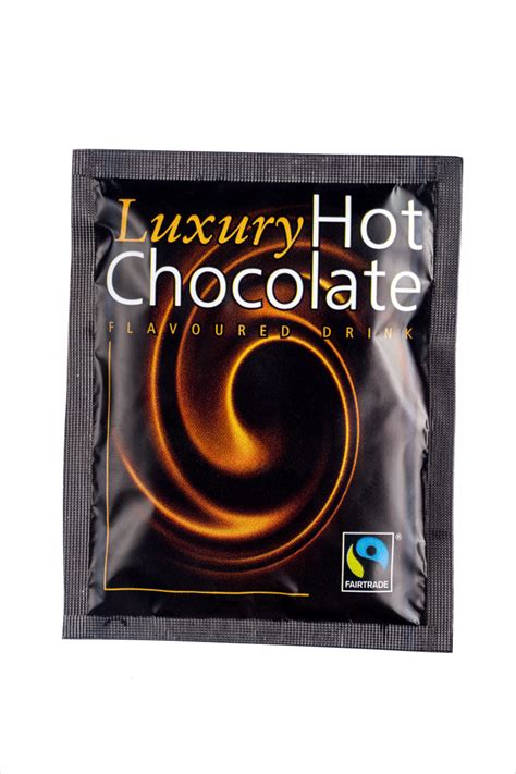 Pennine Luxury Fairtrade Hot Chocolate Flavoured Drink Sachets 100x25g