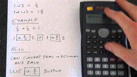 Working With Fractions On The Casio Fx Ms Youtube