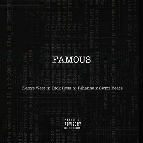 เนื้อเพลงสากล Famous - Kanye West - เนื้อเพลงสากลพร้อมคำอ่าน