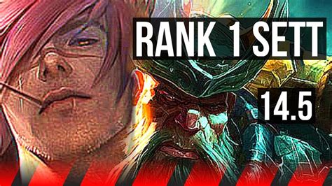 SETT Vs GANGPLANK TOP Rank 1 Sett 8 Solo Kills 13 3 16 Comeback