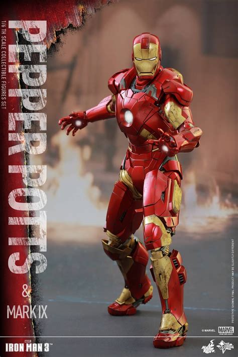 Toyhaven Incoming Hot Toys Iron Man 3 1 6th Scale Pepper Potts Mark IX Collectible Figures Set