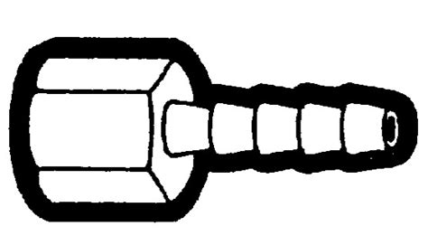 Compliant Hose Barb to Female Pipe Adapter Fittings On Coronet Parts ...