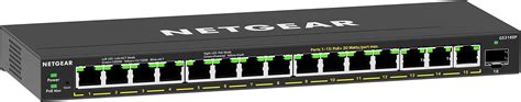netgear  port poe gigabit ethernet  switch gsep managed