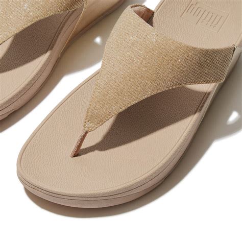 Fitflop Womens Lulu Shimmerlux Toe Post Sandals Ebay