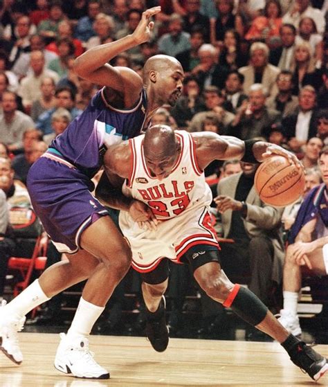 Michael Jordan Chicago Bulls Bryon Russell Utah Jazz | Fotos de ...