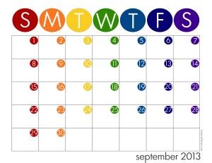 Kids School Year Calendar - Free 2013 - '14 Printable | Live Craft Eat