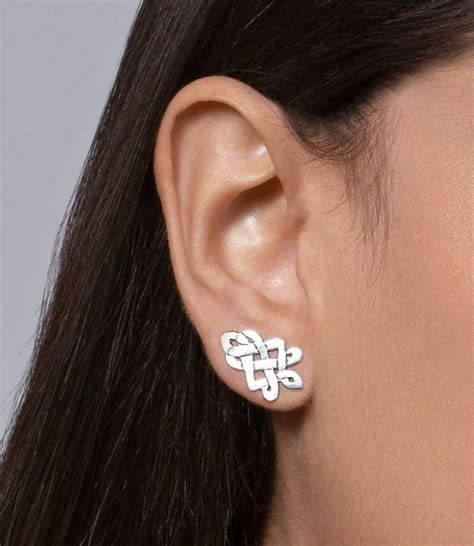 Silver Celtic Ear Climbers Celtic Earrings Elven Earrings Etsy In