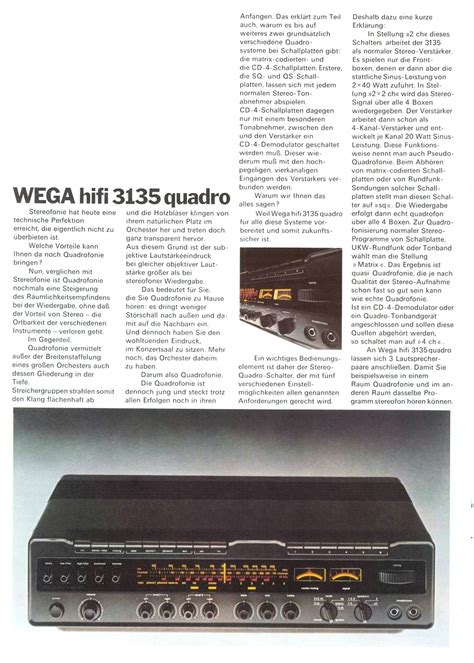 Wega Hifi Programm