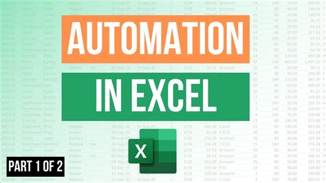 Make Tasks Automatic In Excel Part 1 2 YouTube