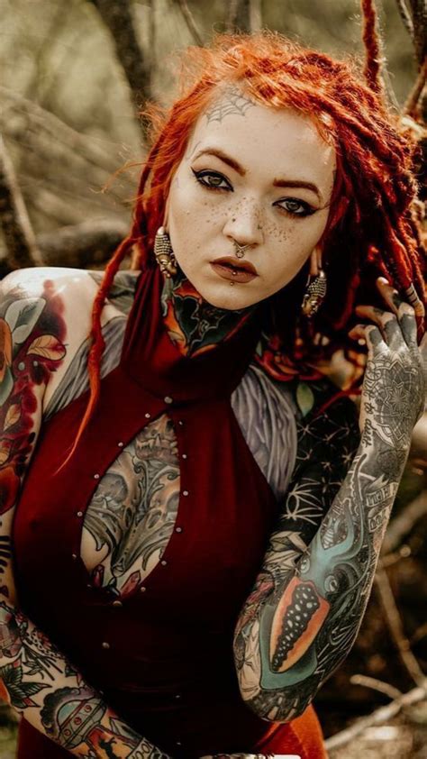 Pin By Laurie Gothic Witch Bitch Pa On Morgin Riley Model Dreads Girl Tattoos Tattoos For