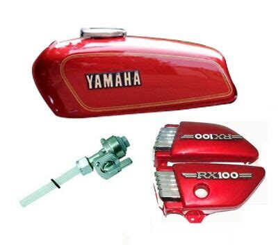 For Yamaha Rx Rx Red Petrol Fuel Tank With Side Panel Lid Cap Tap