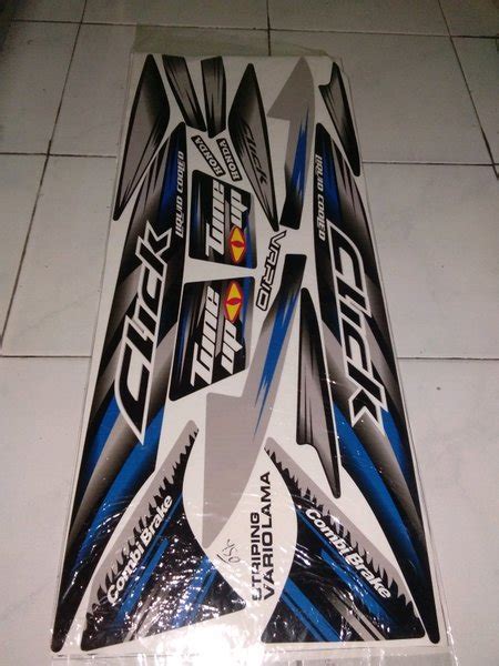 Jual Striping Lis Sticker Variasi Honda Vario Cw Karbu 110cc CLICK BIRU