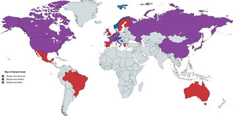 Map of Former and Future Olympic Hosts [OC] [2862x1435] : r/MapPorn