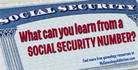 What You Can Learn From A Social Security Number