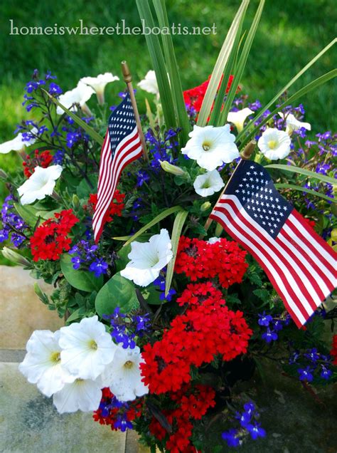 National Flag Week A Stars And Stripes Salute Blue Flowers Garden