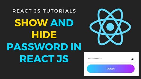 Show And Hide Password Text Field In React Js Toggle Showhide