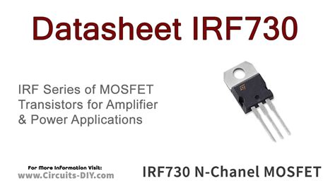 Irf N Channel Mosfet Datasheet Pinout Features Off