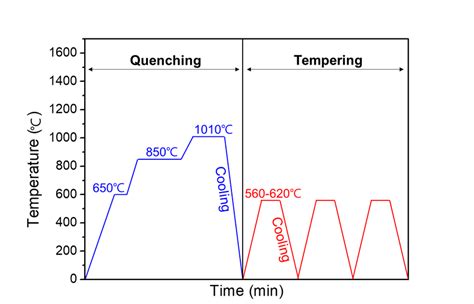 Schematic Representation Of Heat Treatment Process For D2 Download Scientific Diagram