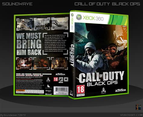 Call Of Duty Black Ops Xbox 360 Box Art Cover By Soundwave