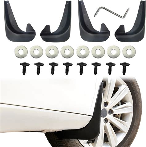 Amazon 4PCS Car Mud Flaps Black Mud Flaps Splash Guards Front