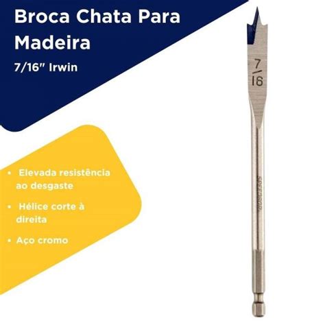 Broca Chata Para Madeira 7 16 Speedbor Irwin