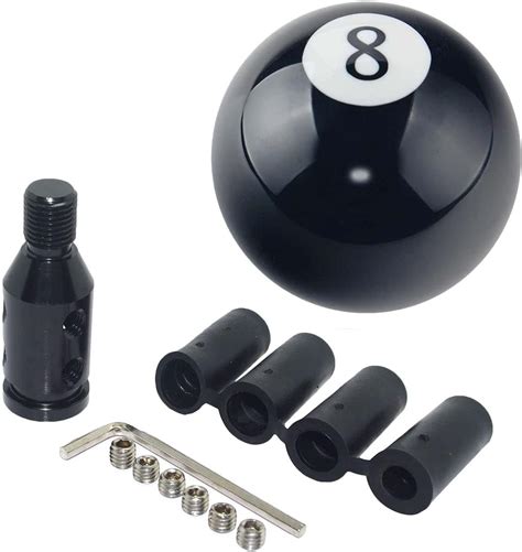 Amazon Pursuestar Black 8 Round Ball Gear Shift Knobs Universal