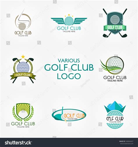 Golf Club Logo Design Template Flat Stock Vector (Royalty Free ...