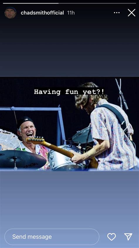 Chad on Instagram: Having fun yet?! : r/RedHotChiliPeppers