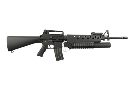 Assault rifle M16A3 with M203 AEG black ECEC System