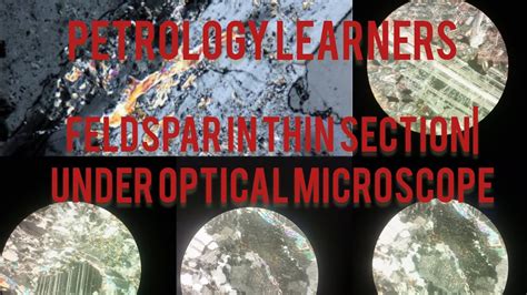 Feldspar Mineral In Thin Section Under Optical Microscope