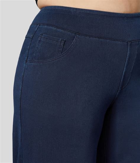 Jeans Halara Flex Denim tiro alto múltiple bolsillo pierna ancha