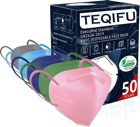 Teqifu Pcs Kn Face Mask Color Layer Cup Dust Safety Masks Filter