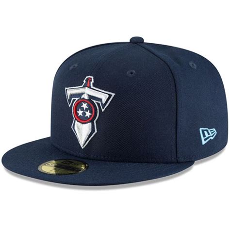 Men S New Era Navy Tennessee Titans Omaha Fifty Fitted Hat