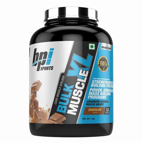 Bpi Bulk Xl Muscle Mass Gainer Anabolic Mass Gaining Formula 3 Kg Lean Mass Gainers