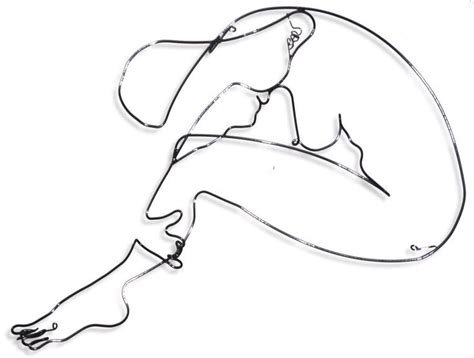 7628 Reclining Nude 2020 Sculpture By Bart Soutendijk Wire Wall Art Wire Art Sculpture