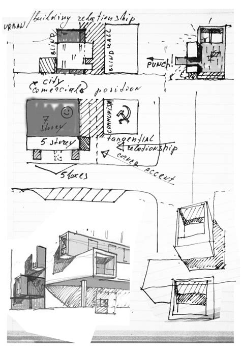 Office Building Sketch at PaintingValley.com | Explore collection of ...