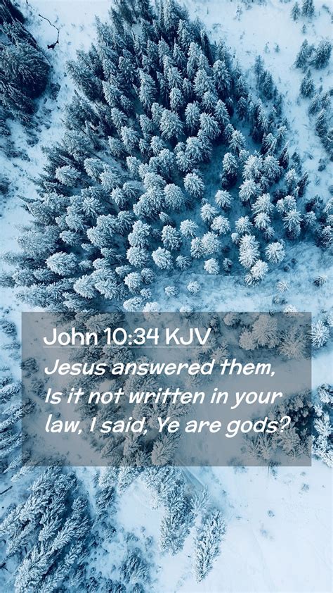 John Kjv Mobile Phone Wallpaper Jesus Answered Them Is It Not