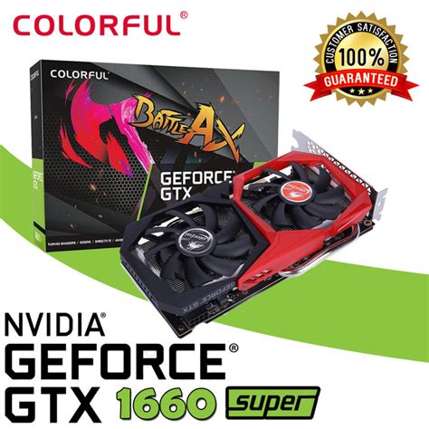 Colorful GeForce GTX 1660 SUPER NB 6G-V Nvidia BattleAX GDDR6 6GB Dual ...