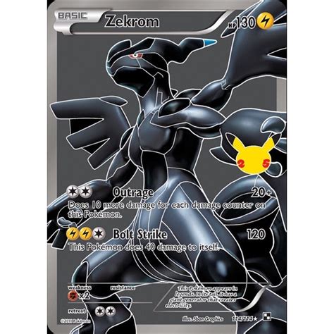 PTCG Pokemon Cards 25th Anniversary Celebrations Zekrom 114 114